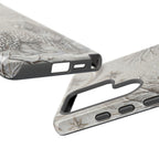 Snow Leopard Samsung Galaxy Phone Case | Winter Moon Forest Protective Phone Cover
