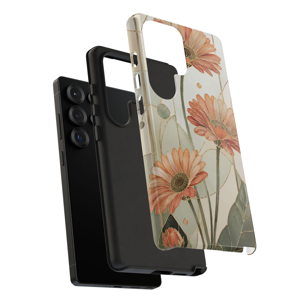 Gerbera Daisy iPhone Case | Stained Glass Floral iPhone Case