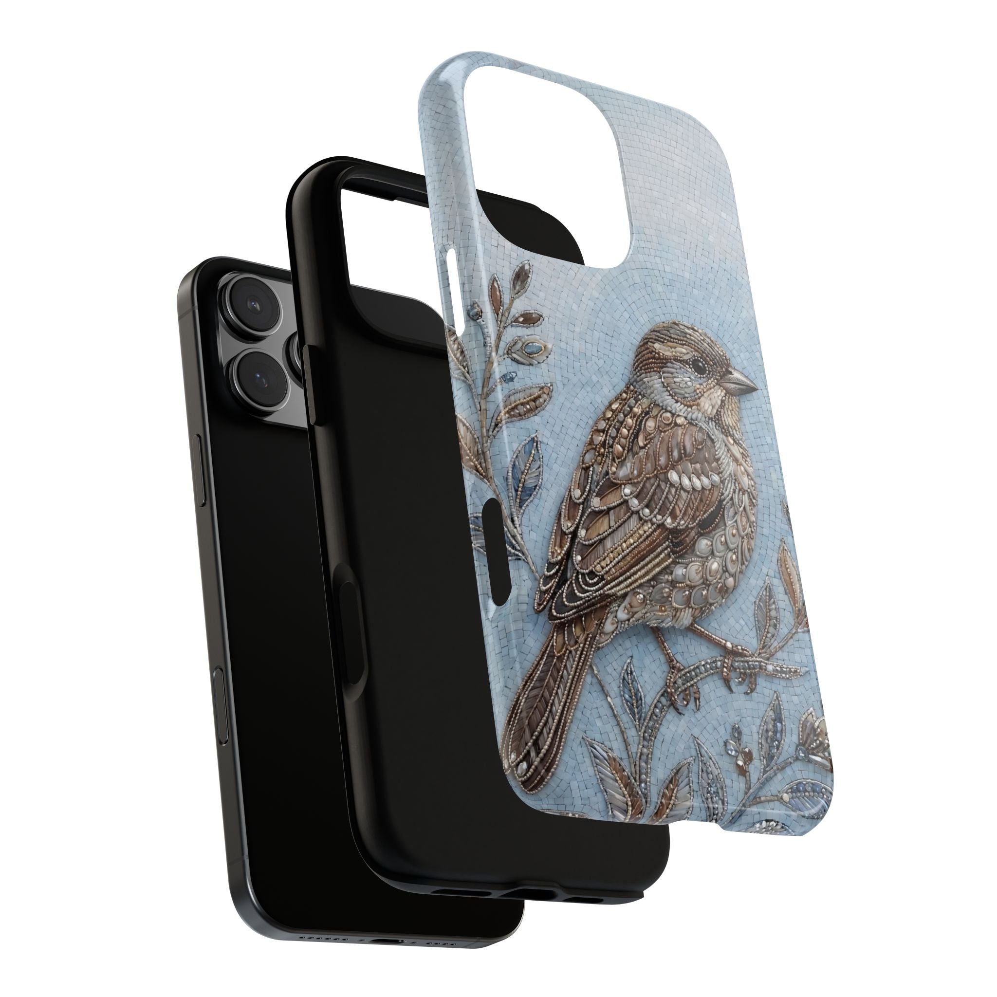 Bird Illustration iPhone Case — Sparrow Art Tough Phone Cover