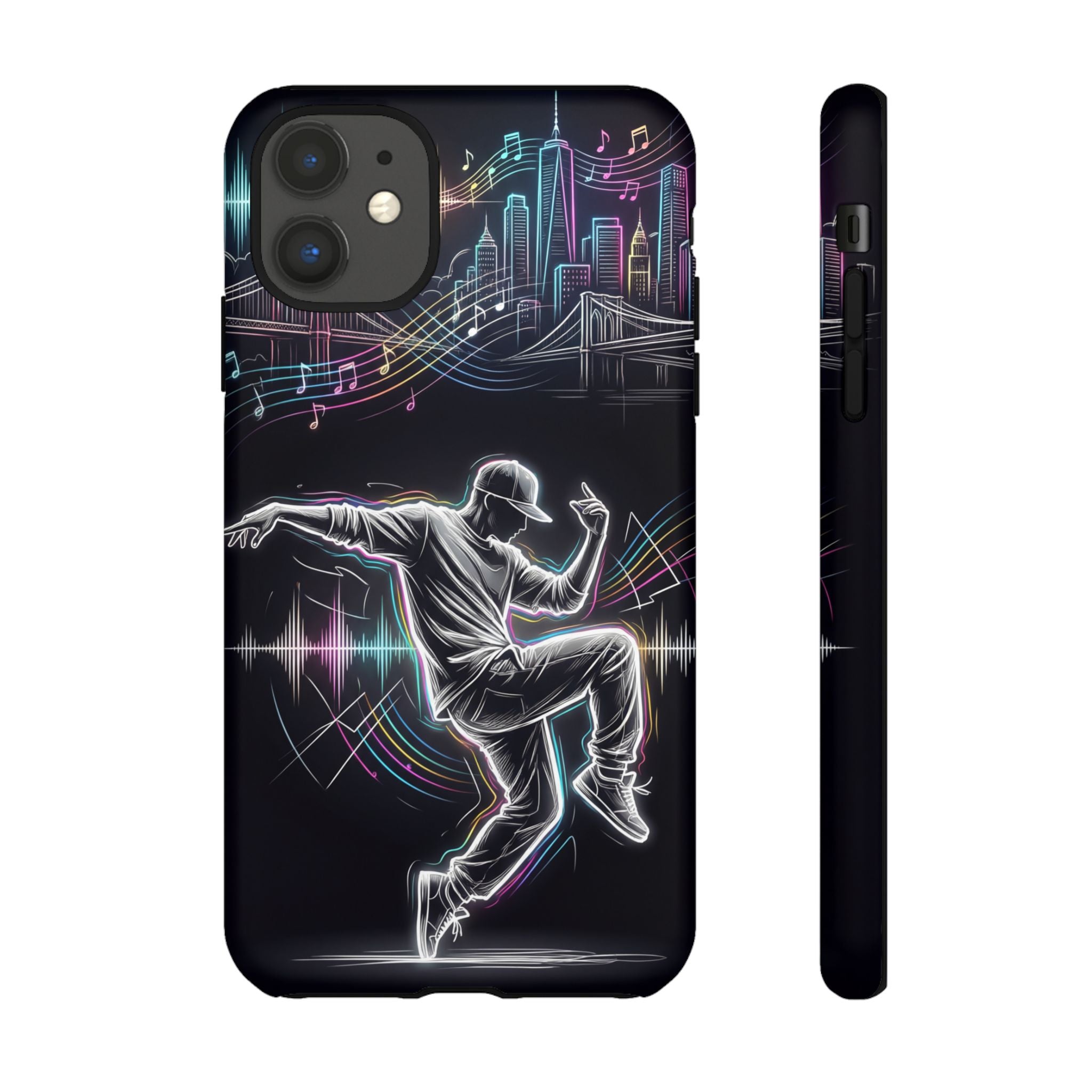 Dancer Neon Skyline iPhone Case