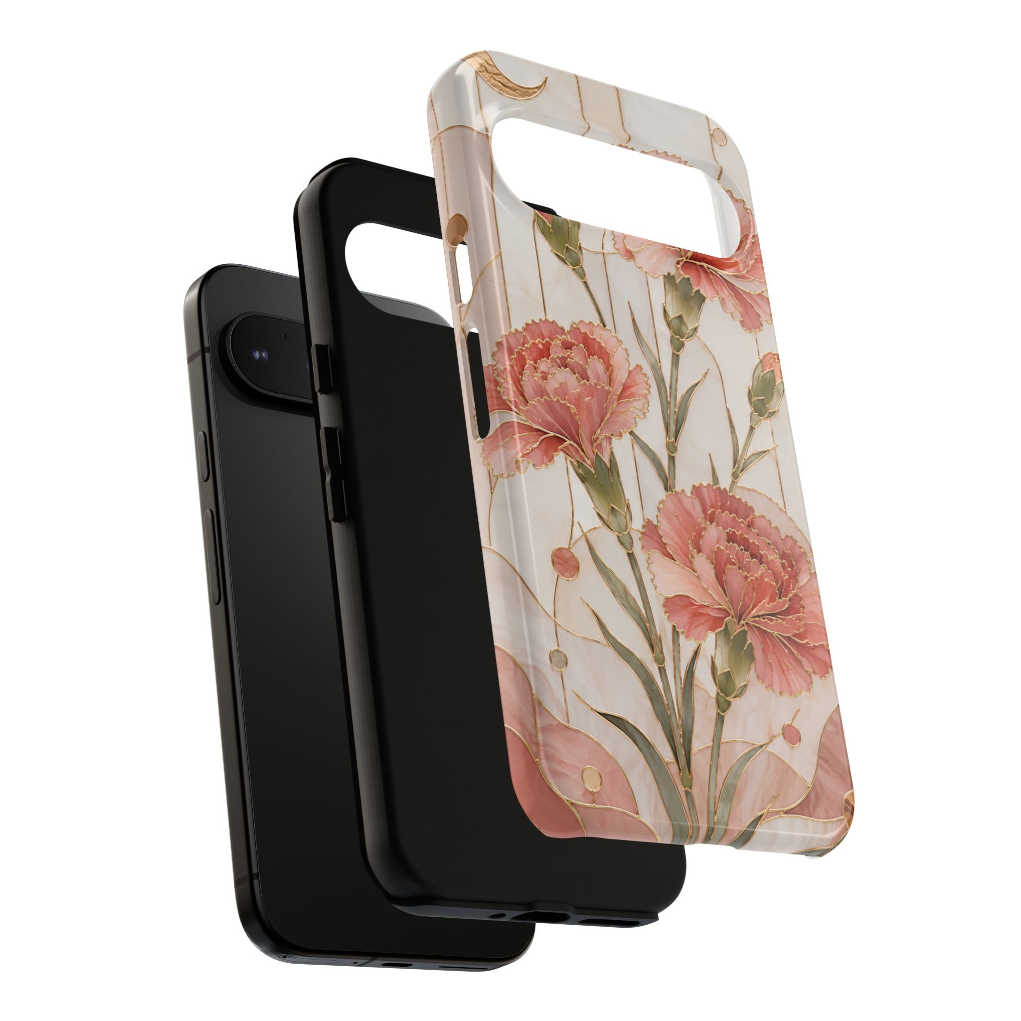 Carnation Google Pixel Phone Case | Pink Floral Phone Case