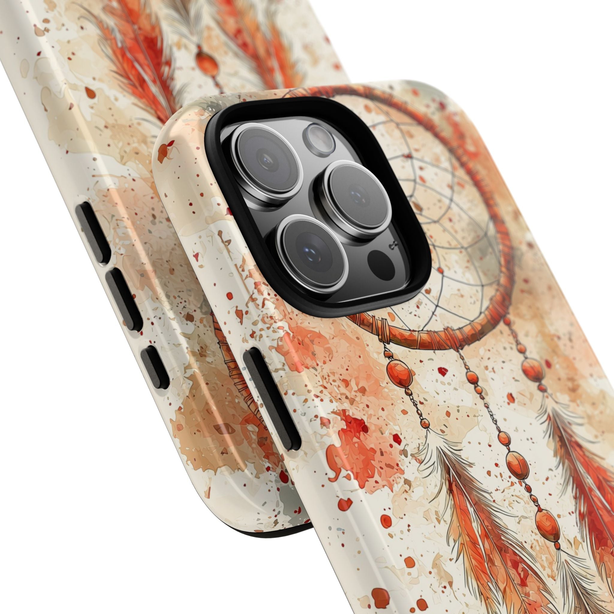 Dreamcatcher Tough iPhone Case | Watercolour Feather