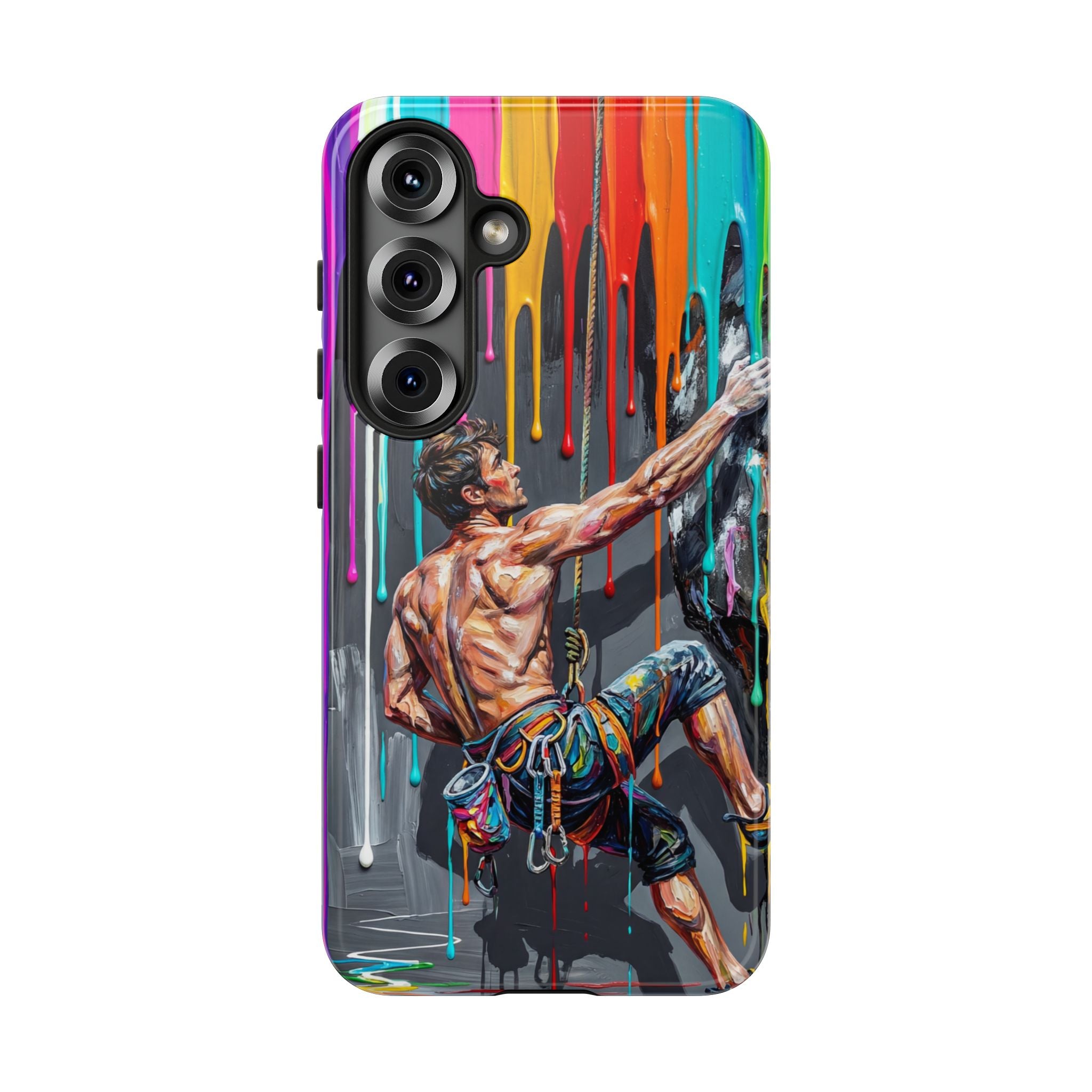 Colourful Rock Climber Art Protective Samsung Galaxy Phone Case