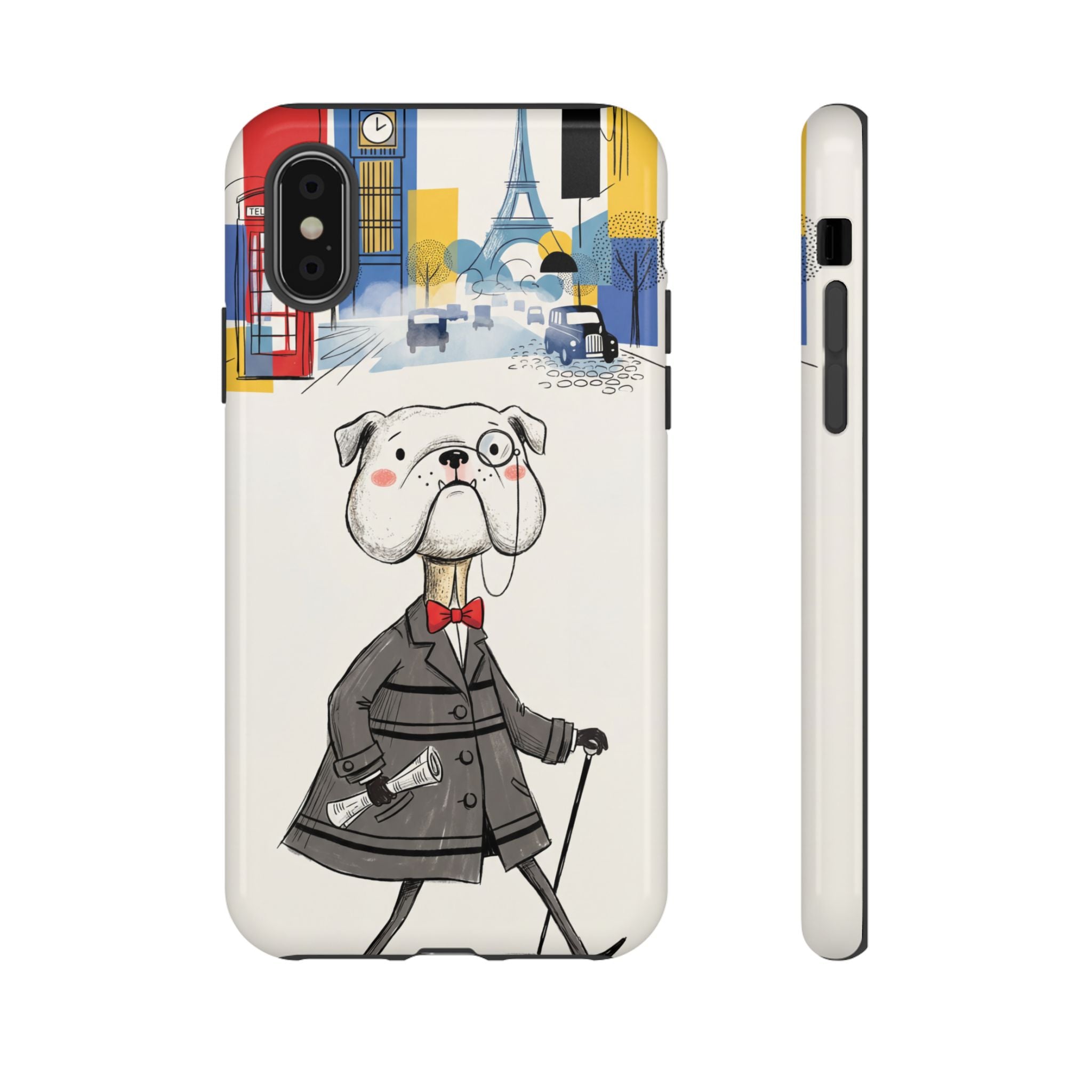 Vintage Dapper Gentleman Bulldog iPhone Case