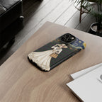 Vintage Starry Night Fashion iPhone Case | Elegant Lady in White Dress
