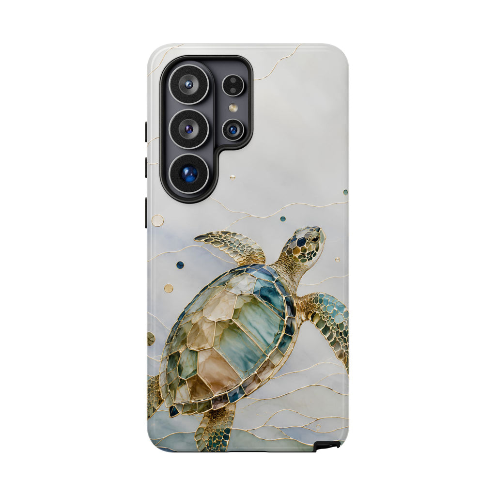 Sea Turtle Watercolor Phone Case — Ocean Animal Protective Tough Case