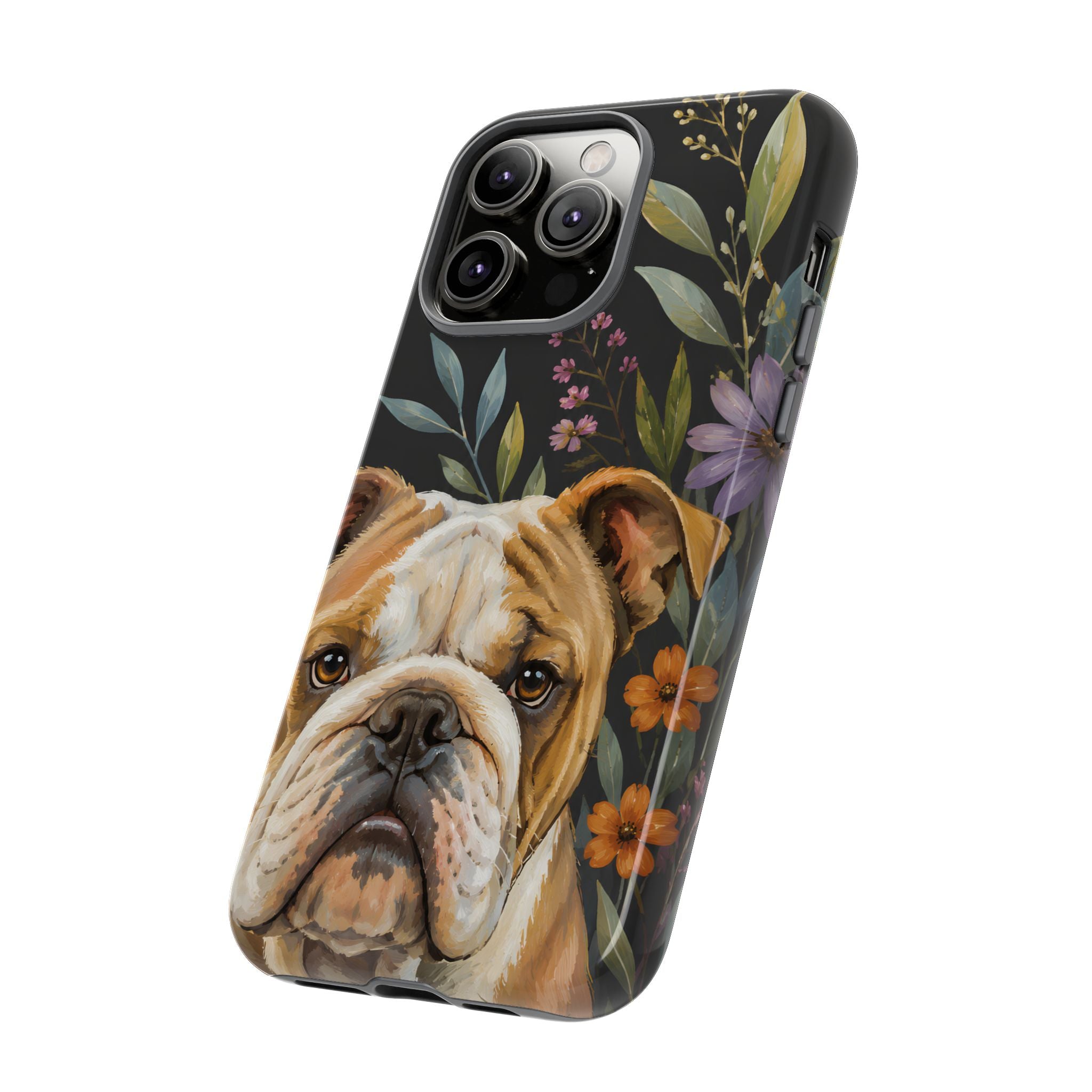 English Bulldog iPhone Case | Bulldog Dog Art Cover