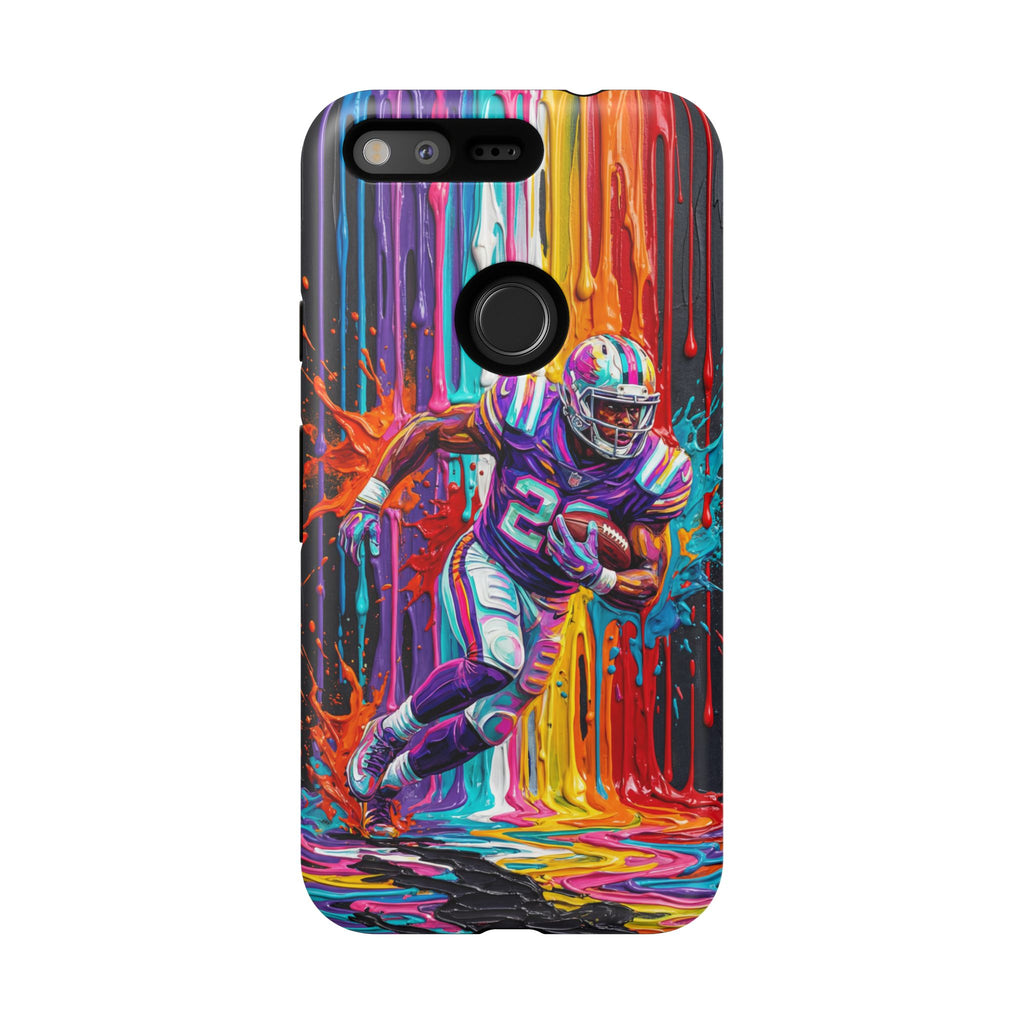 Vibrant American Football Runner Google Pixel Phone Case