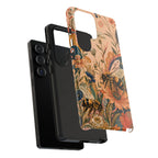 Honeybee Tough Samsung Galaxy Phone Case | Vintage Botanical Flower Cover