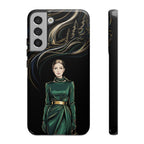 Elegante custodia per telefono Samsung Galaxy con donna della foresta