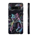Cool Hoodie Neon Street Cat Samsung Galaxy Phone Case