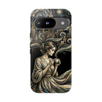 Custodia per telefono Google Pixel "Donna paesaggio urbano vintage"