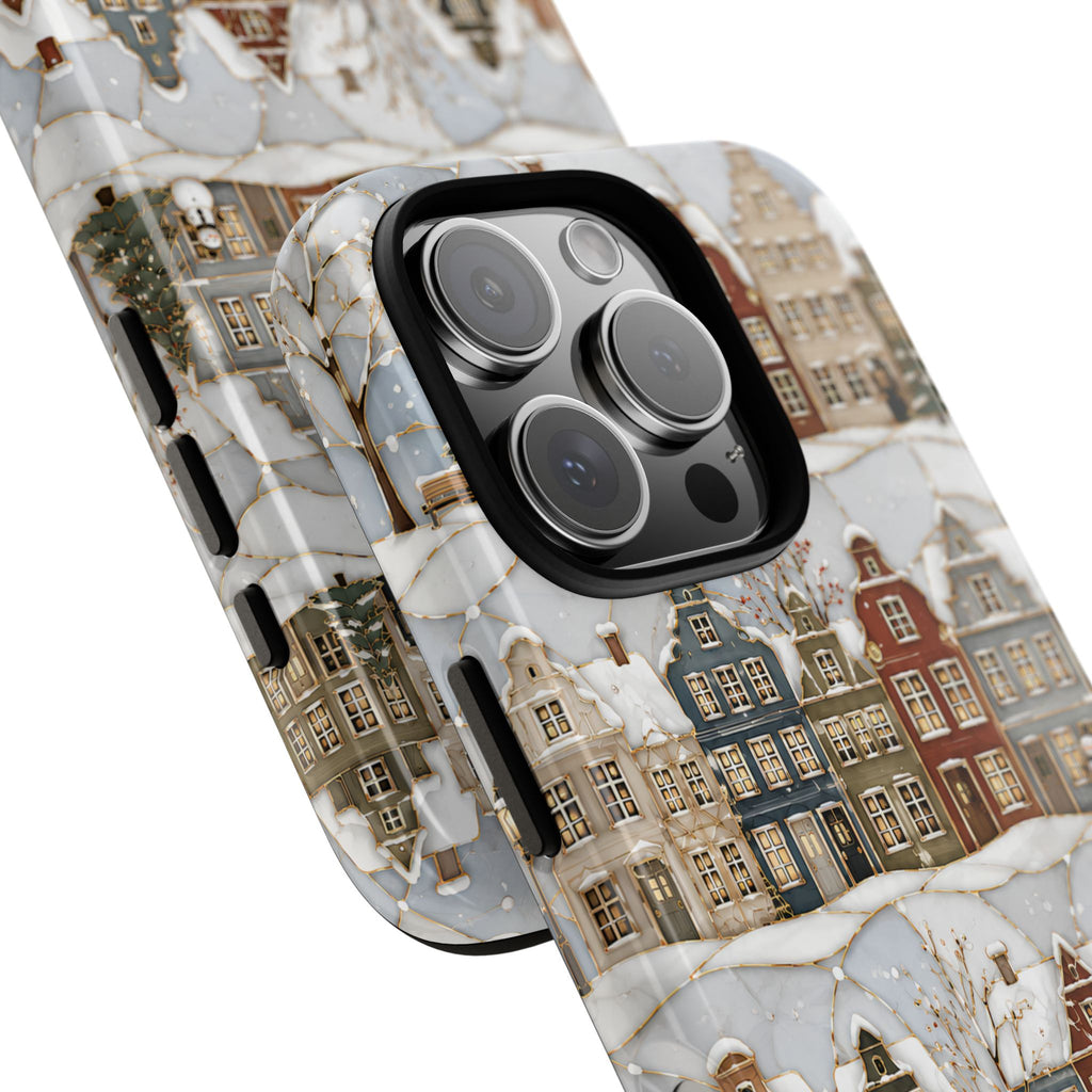 Winter Village iPhone Case | Snowy Town iPhone Case