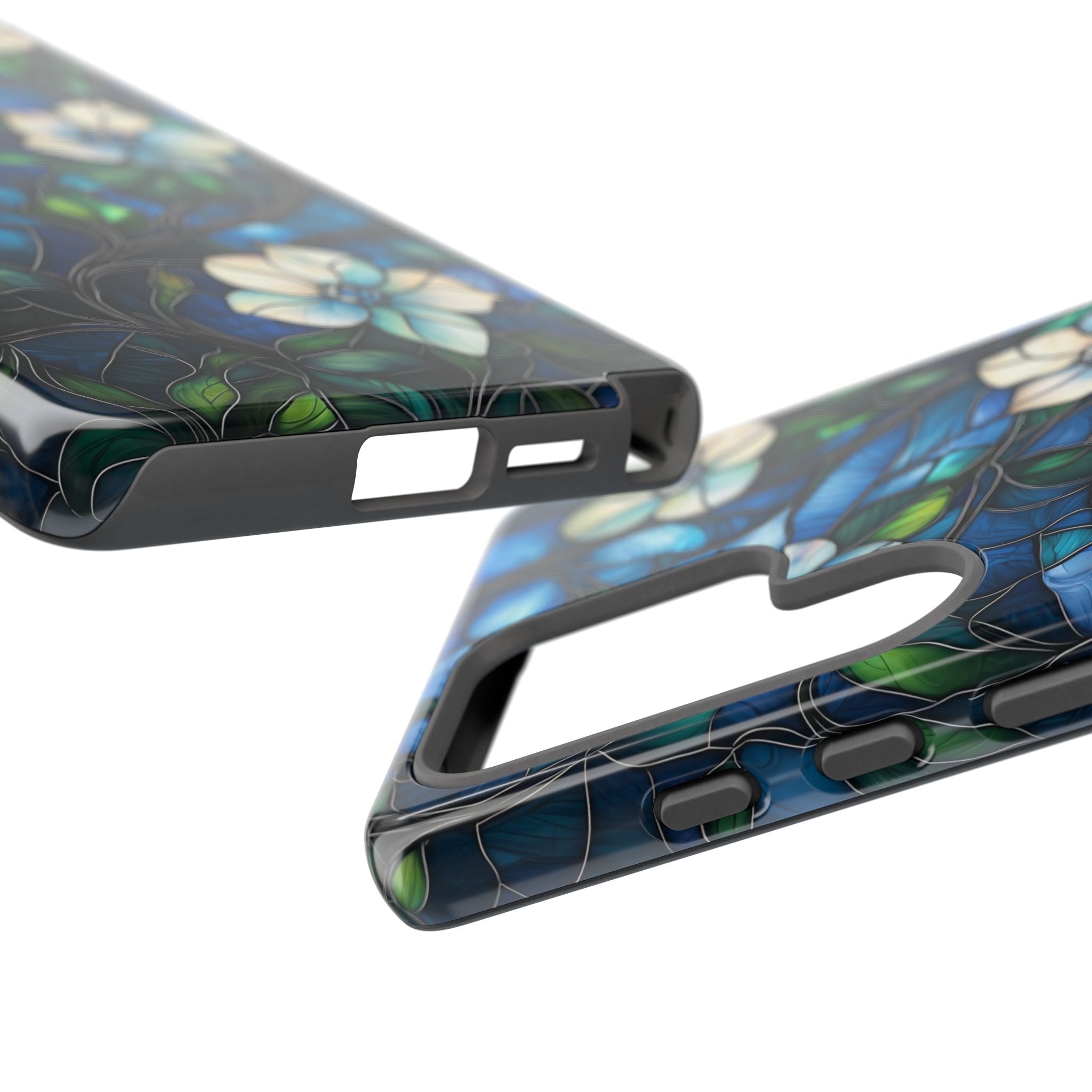 Floral Stained Glass Samsung Galaxy Case – Blue Garden
