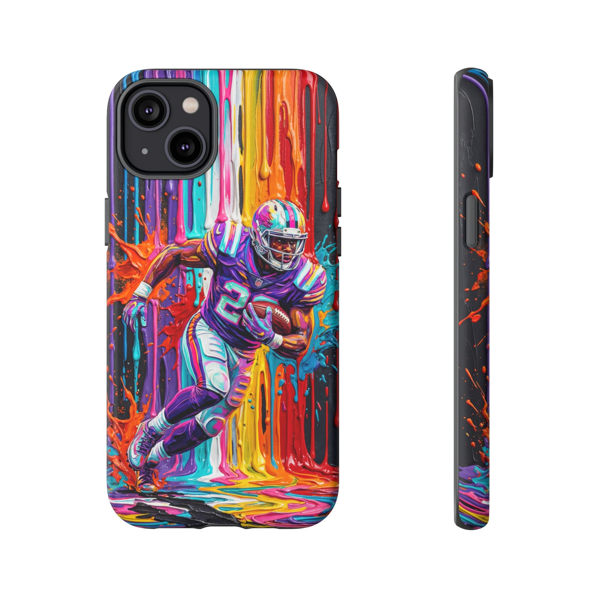 Vibrant American Football Runner iPhone Case