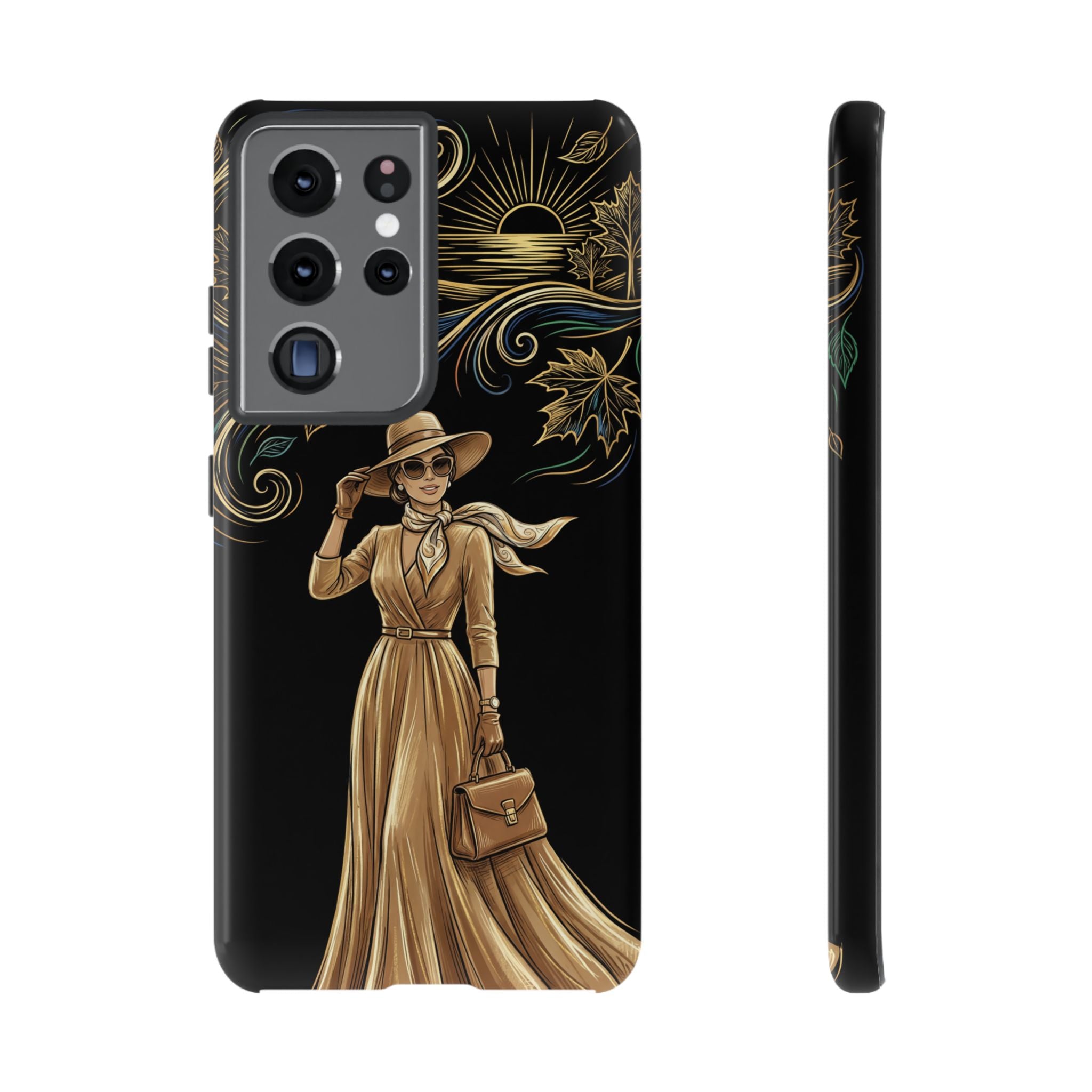 Vintage Autumn Lady Samsung Galaxy Phone Case