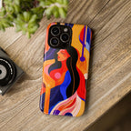 Abstract Colourful Woman iPhone Tough Case | Vibrant Artistic