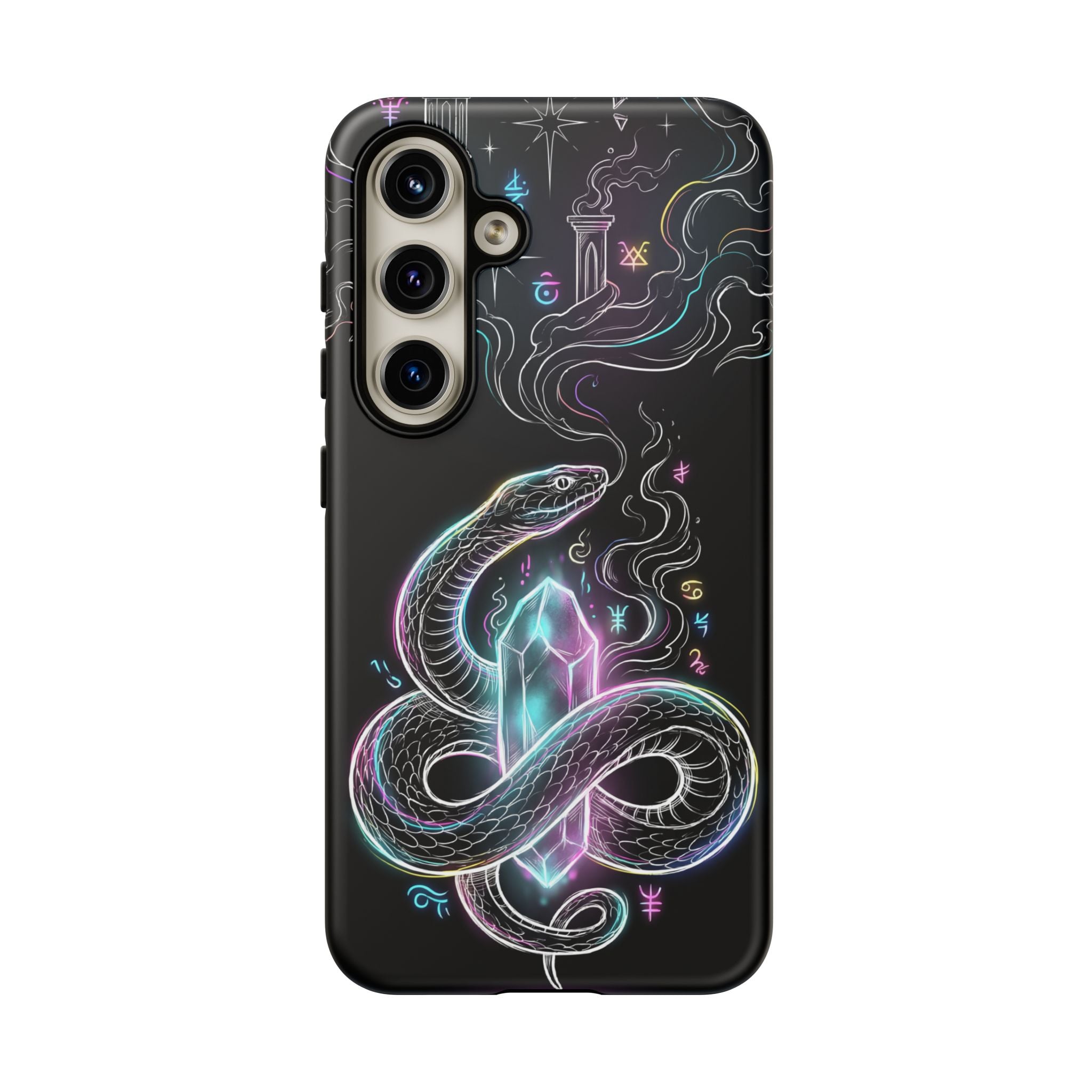 Neon Occult Mystic Snake Crystal Samsung Galaxy Phone Case