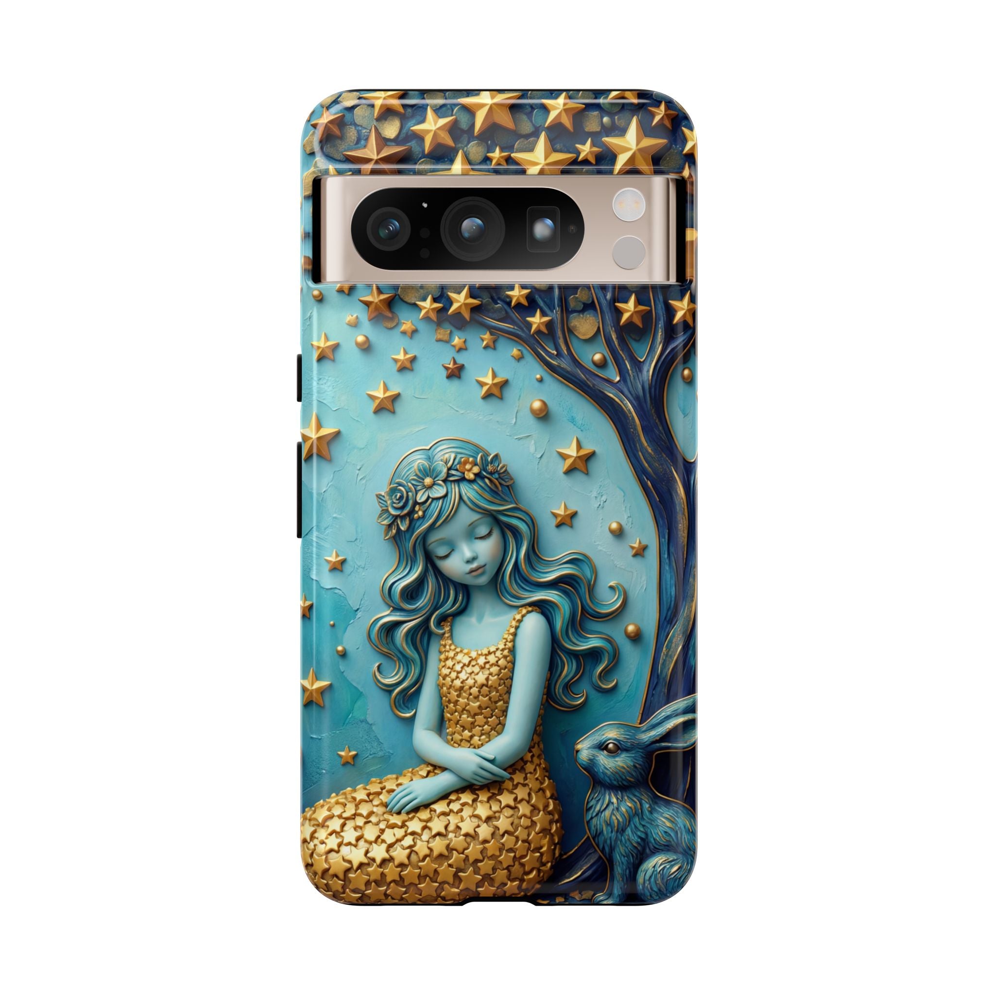 Dreamy Maiden & Star Tree Art  Google Pixel Case