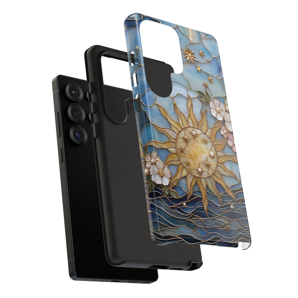 Stained Glass Floral Sun & Sea Tough Samsung Galaxy Case