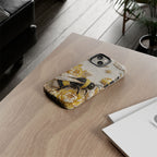 Golden Bee iPhone Case | Floral Moon iPhone Protector