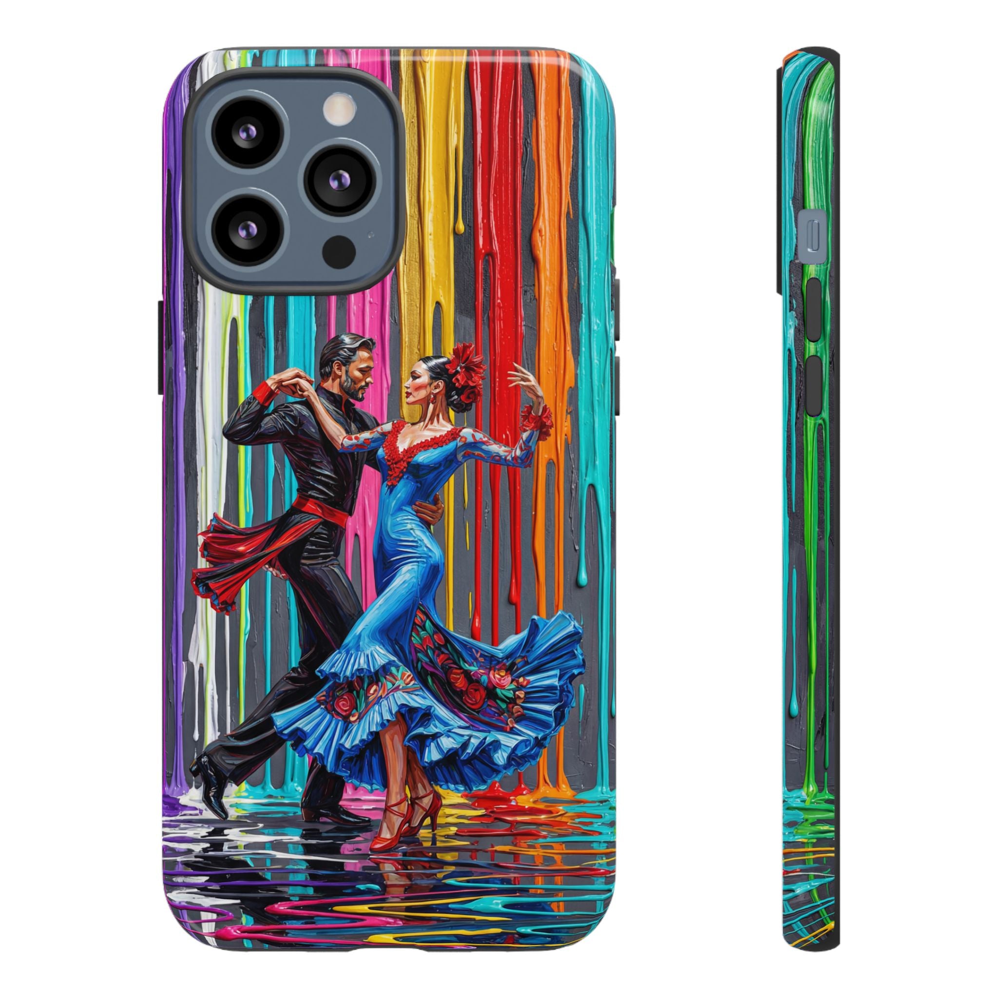 Colorful Tango iPhone Case | Vibrant Dancing Couple Art Protection