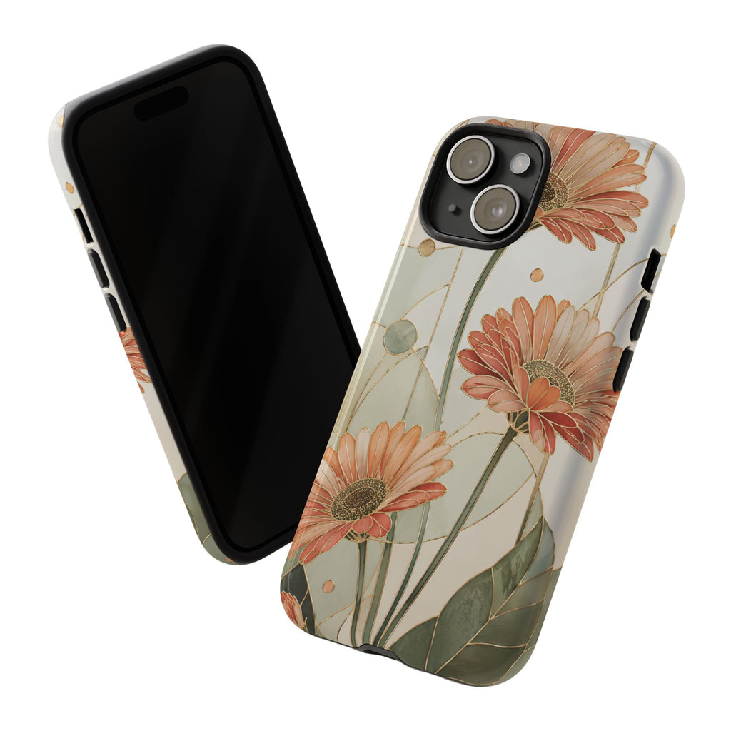 Gerbera Daisy iPhone Case | Stained Glass Floral iPhone Case
