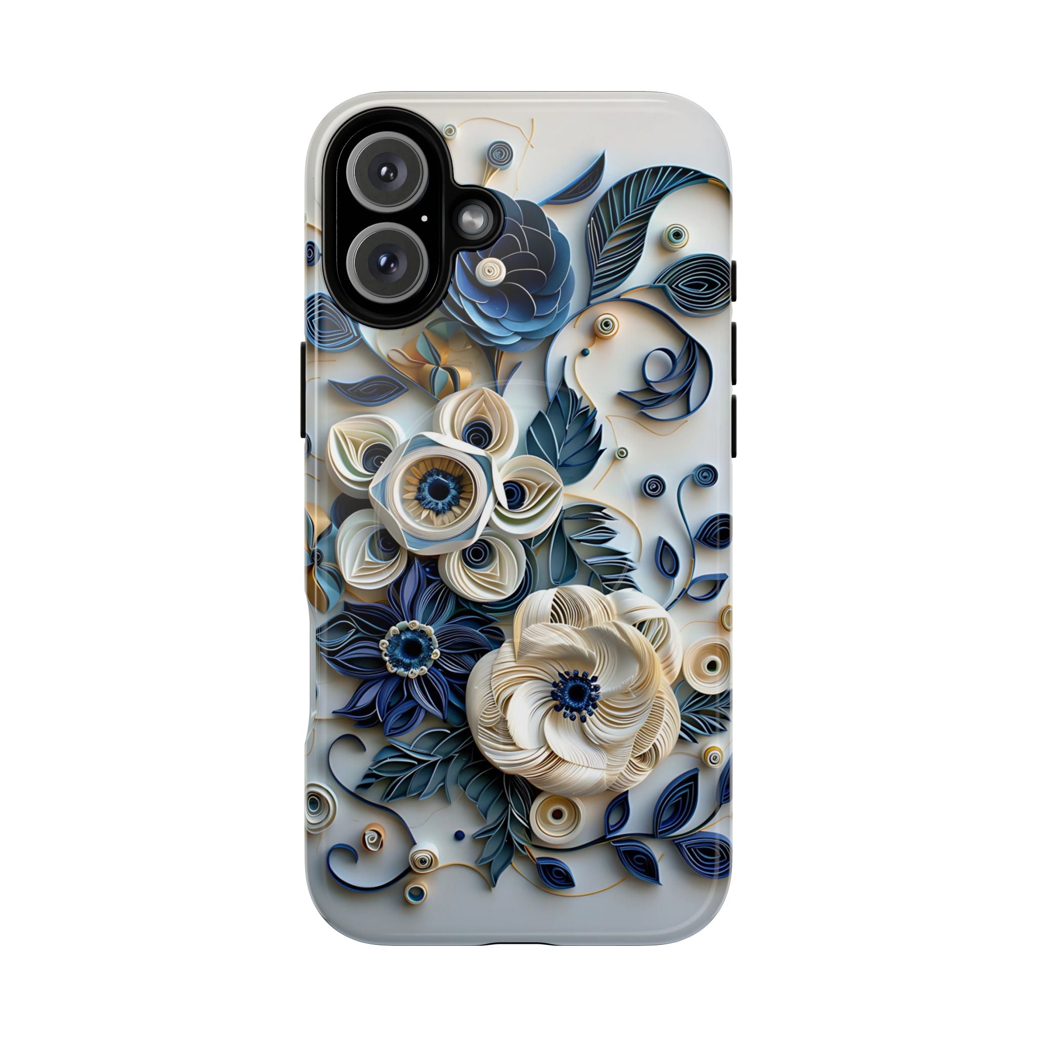 Floral Quilled Art Tough MagSafe Phone Case