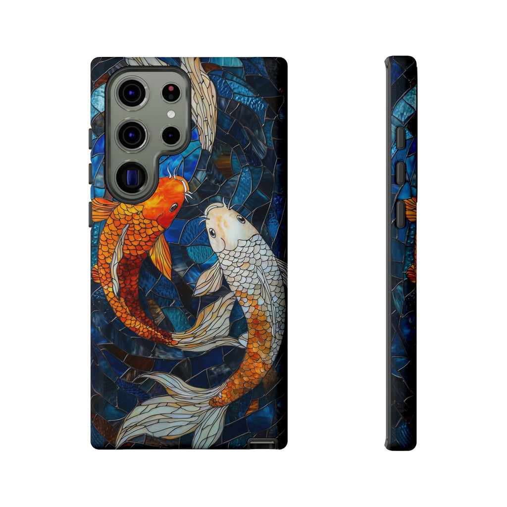 Custodia resistente per Samsung Galaxy a forma di pesce koi