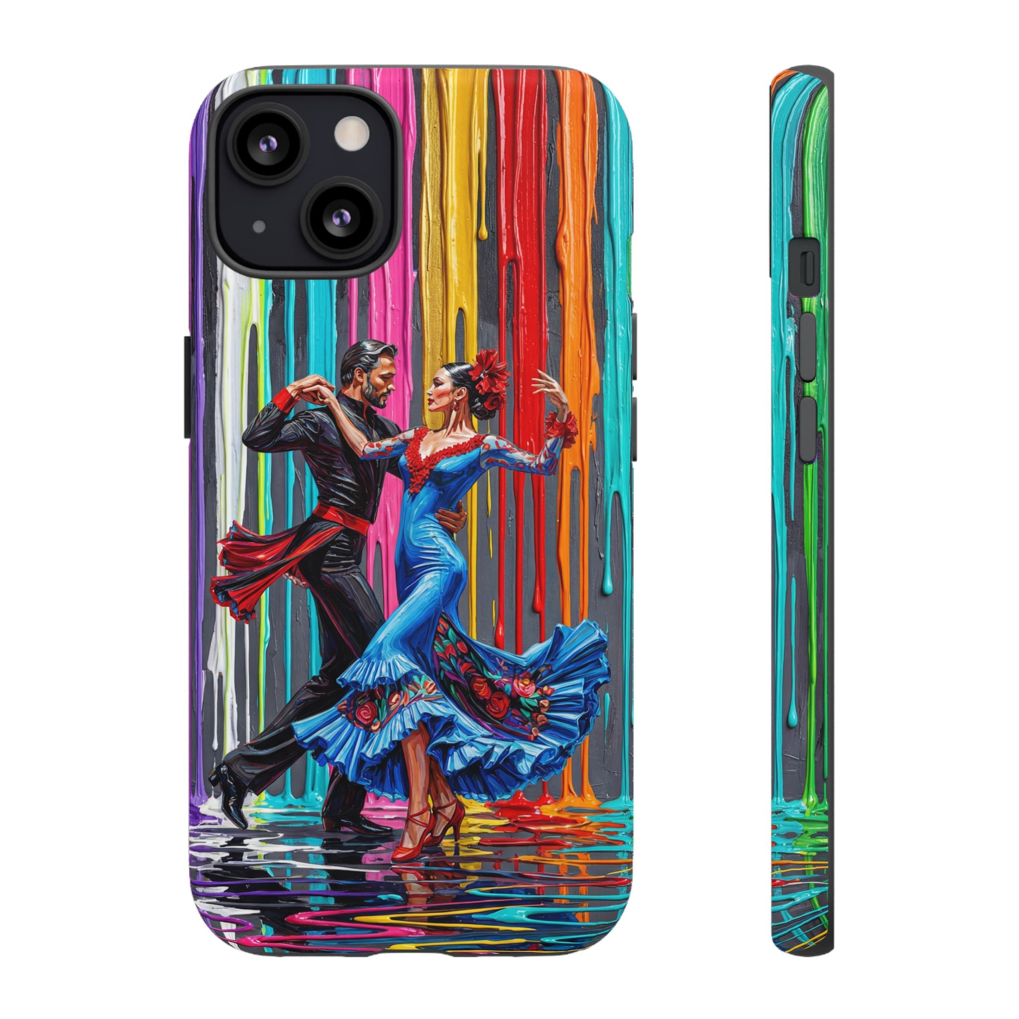 Colorful Tango iPhone Case | Vibrant Dancing Couple Art Protection