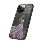 Cover per iPhone "Brezza di Lavanda" | Elegante Donna Danzante con Fiori
