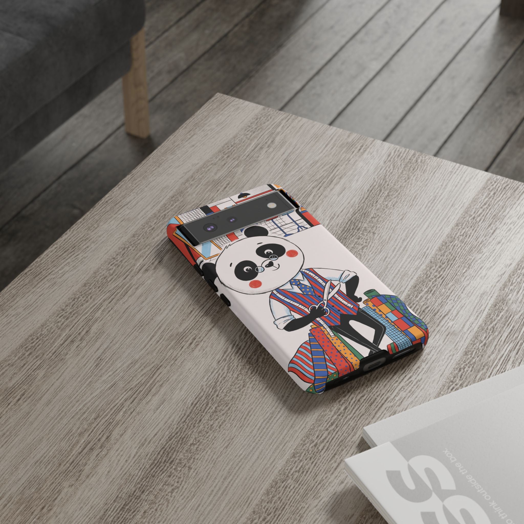 Panda Sarto Cover Google Pixel | Cartone animato sarta carina