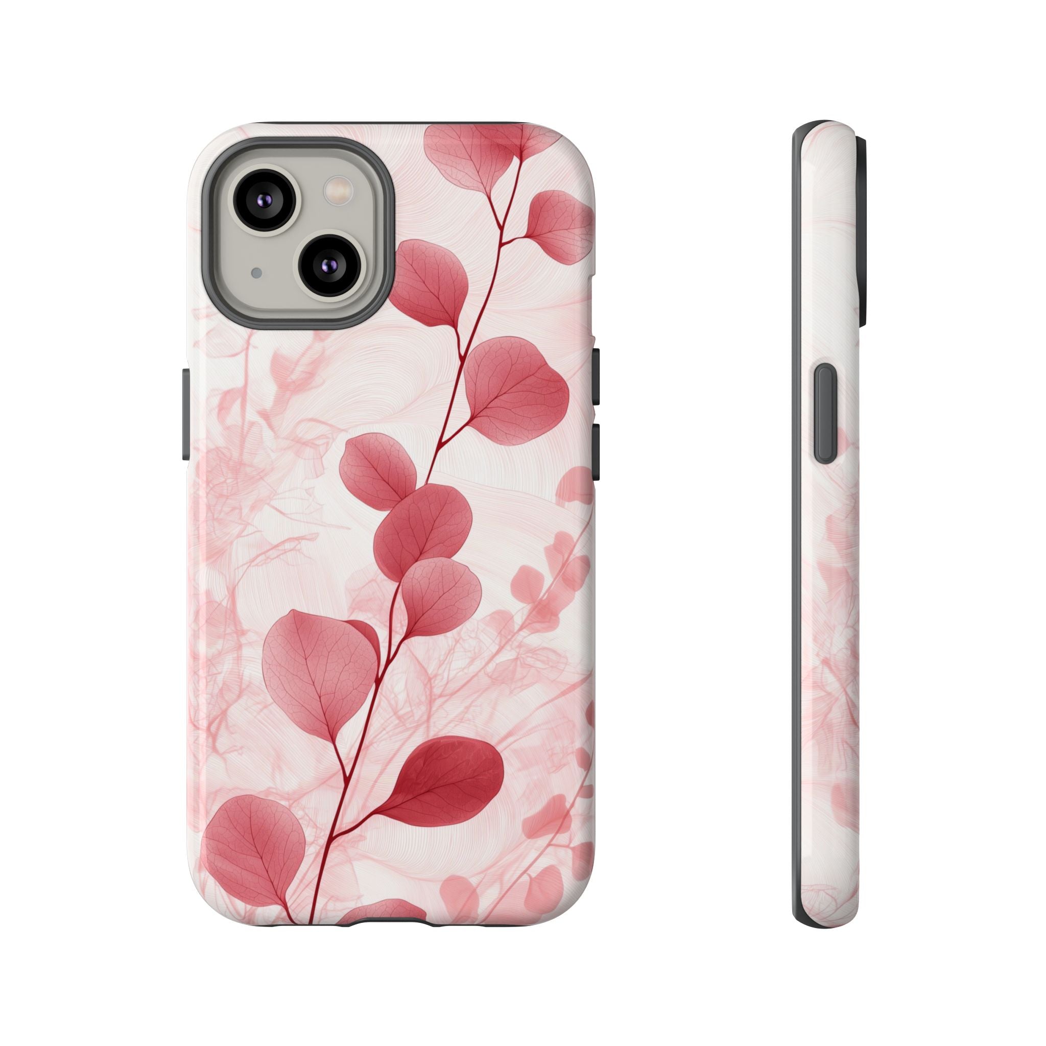 Pink Botanical Floral Eucalyptus iPhone Case