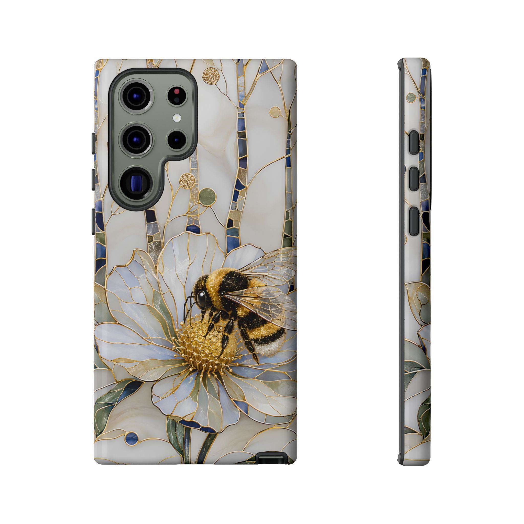 Bumblebee Samsung Galaxy Phone Case | Stained Glass Bee Phone Case