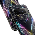 Cover per telefono Google Pixel Neon Eagle con design montano