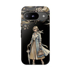 Cover per Google Pixel "Vintage Chic" | Illustrazione Donna Elegante