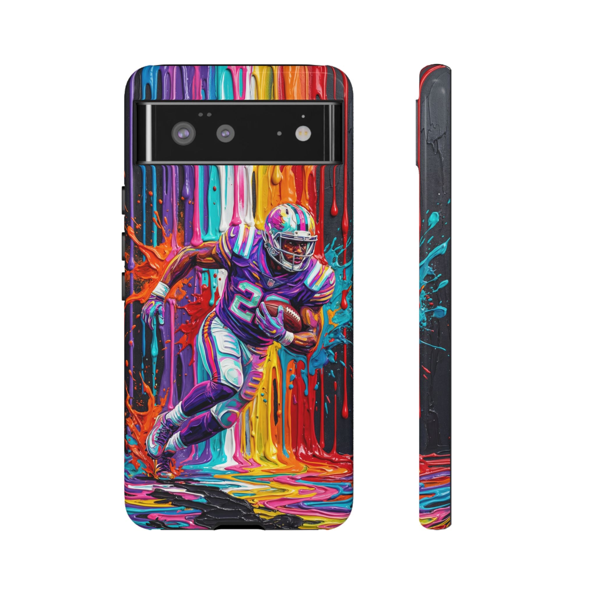 Vibrant American Football Runner Google Pixel Phone Case