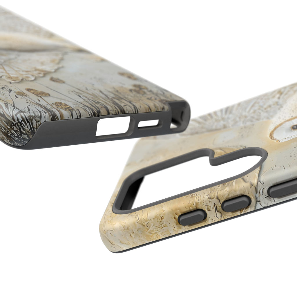 Barn Owl Samsung Galaxy Case — Elegant Flying Owl Wildlife
