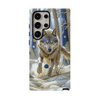Wolf in Snow Samsung Galaxy Case — Rugged Wildlife