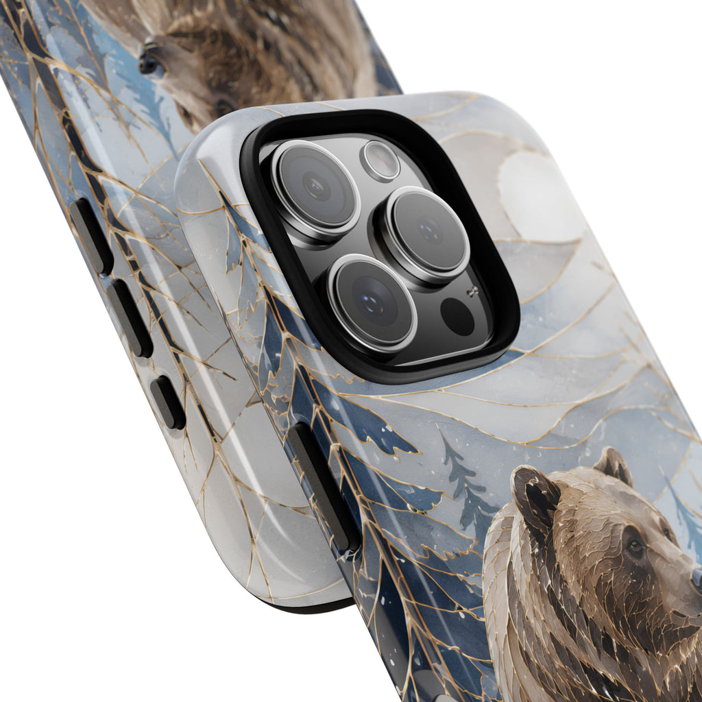 Grizzly Bear iPhone Case | Winter Wildlife iPhone Case