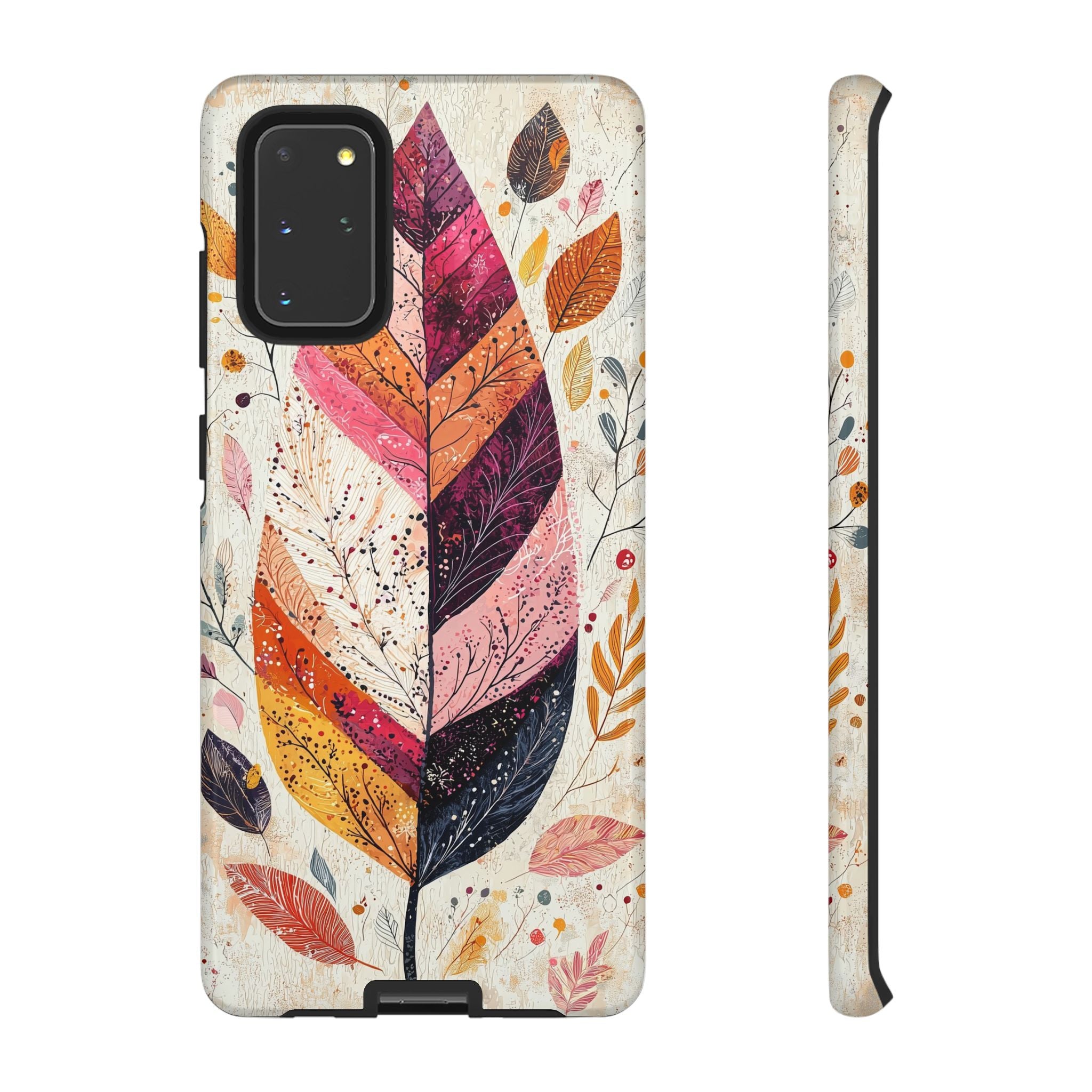 Autumn Leaf Tough Samsung Galaxy Case | Watercolour Feathered Fall Design