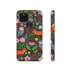 Floral Woodland Google Pixel Phone Case | Colourful Fox & Owl Protective Cover