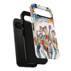 Musical Trio Illustrated Google Pixel Phone Case | Colorful Jazz Band Art Phone Cover