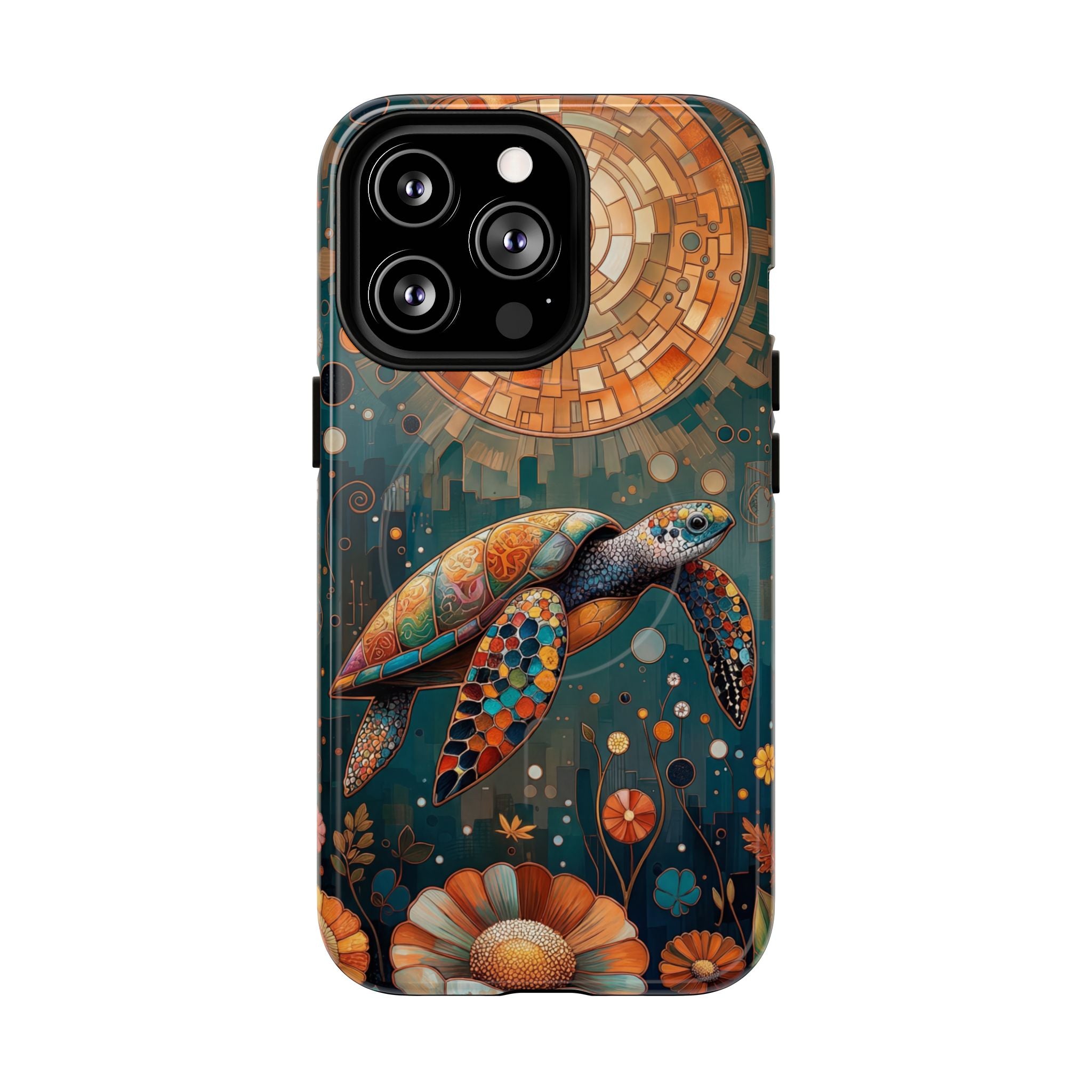Custodia MagSafe per iPhone a forma di tartaruga marina