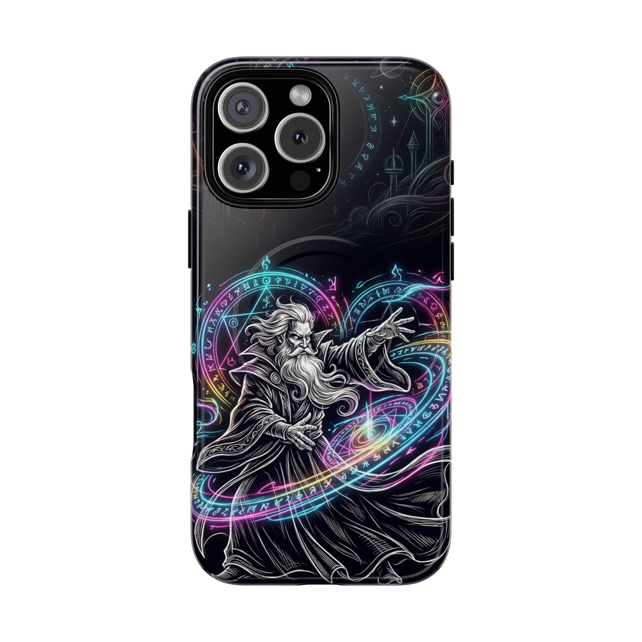 Neon Spell Art Wizard Magic MagSafe iPhone Case
