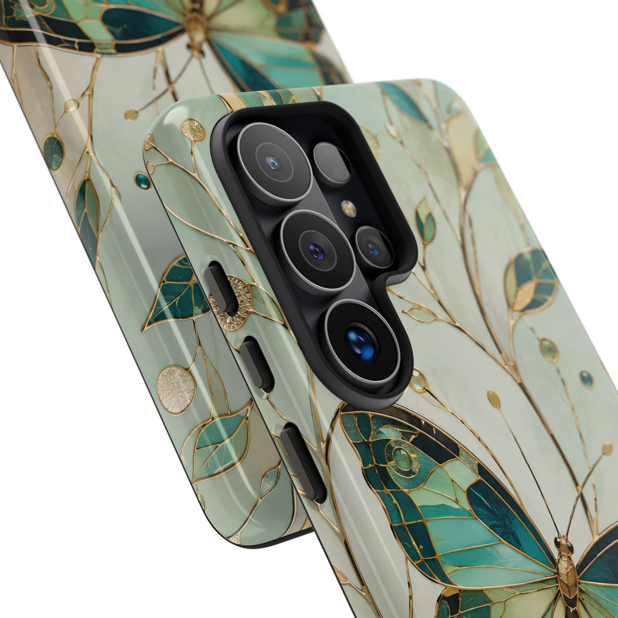 Butterfly Samsung Galaxy Phone Case | Stained Glass Phone Case