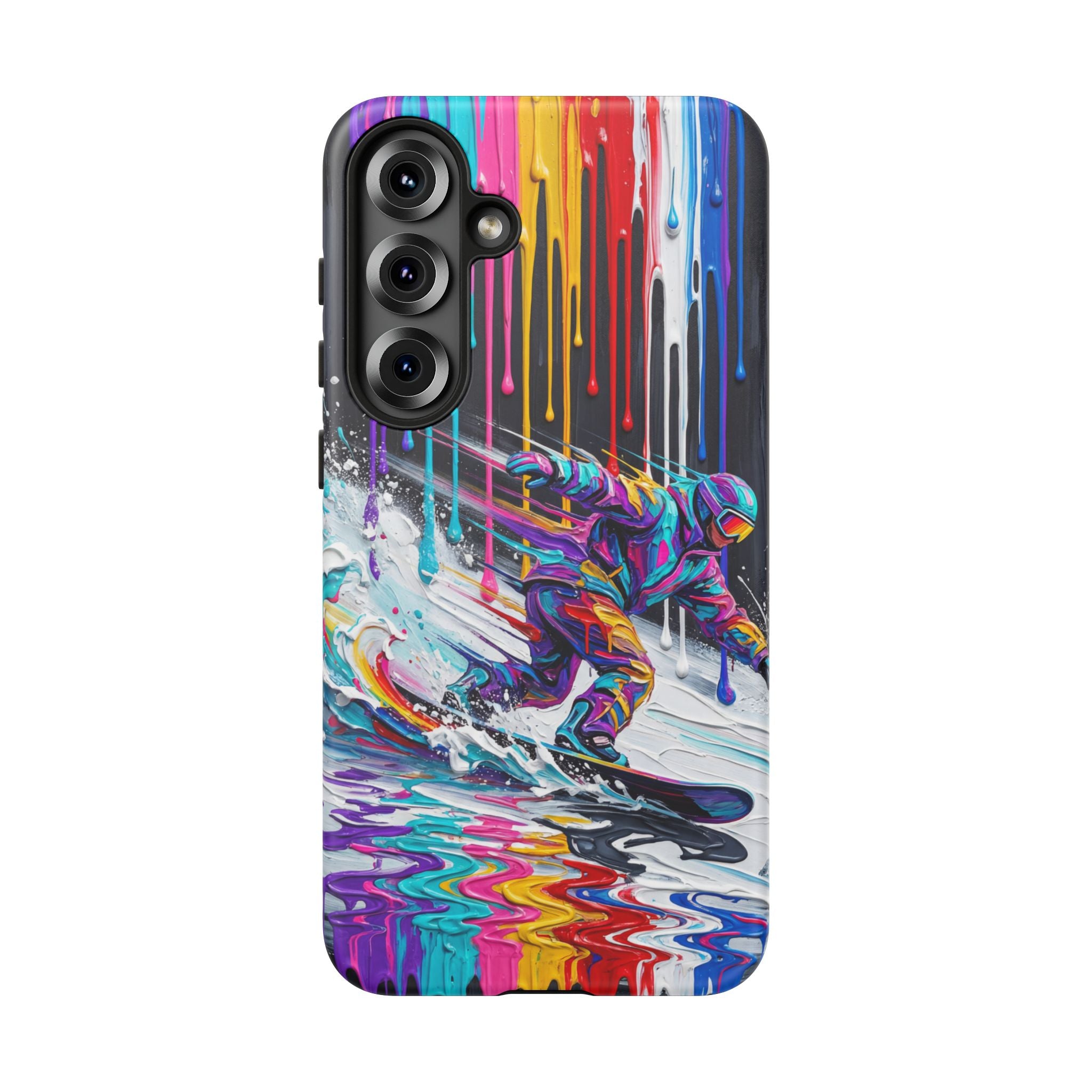 Colourful Snowboarder Art  Samsung Galaxy Phone Case