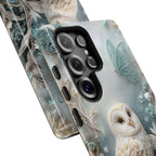 Barn Owl & Butterflies Tough Samsung Galaxy Case