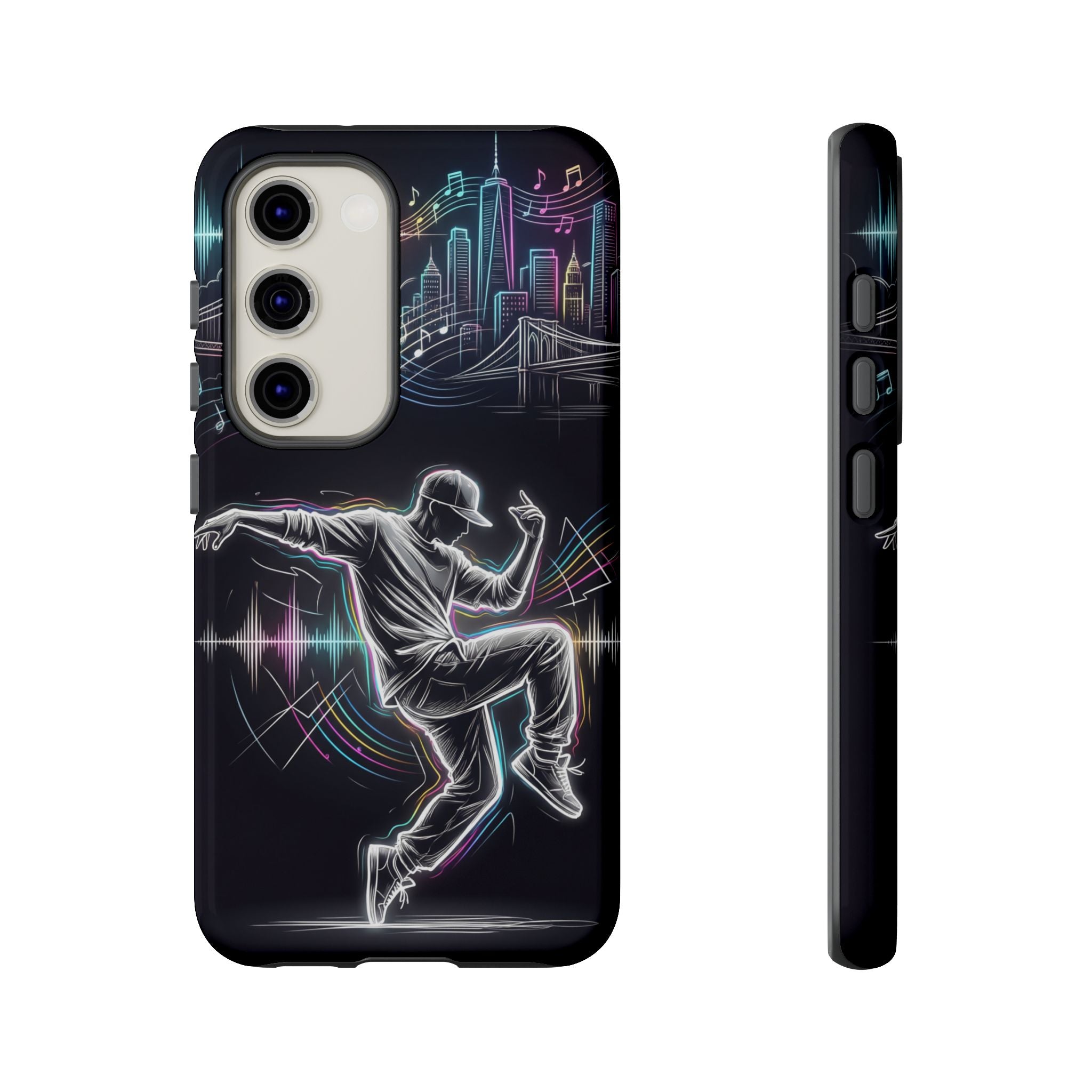 Dancer Neon Skyline Samsung Galaxy Phone Case