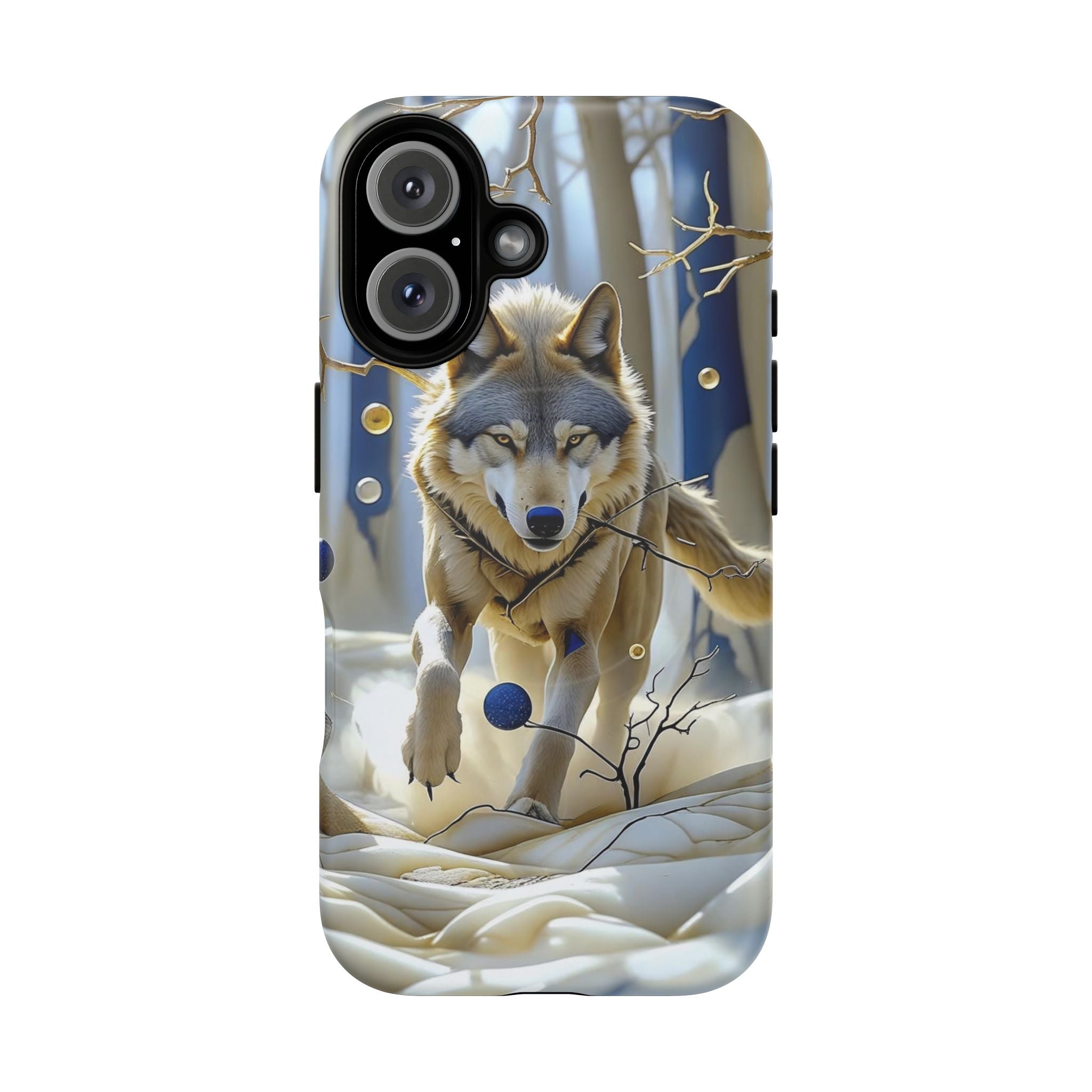 Wolf Running Tough MagSafe Protective iPhone Case